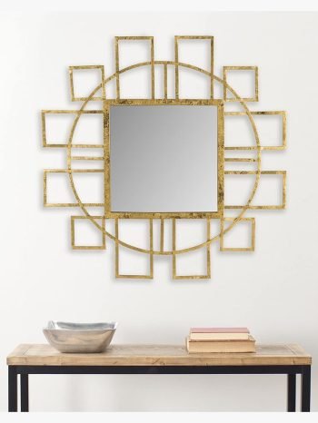 GEOMETRIC GOLD DECORATIVE MIRROR