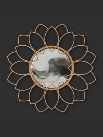 ROUND PETAL DECORATIVE MIRROR