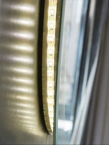 Round Backlit Touch Mirror